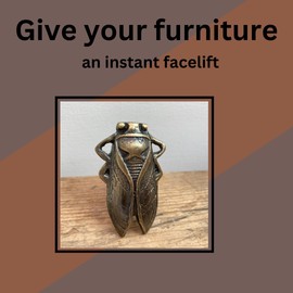 Vintage Antique Iron Bronze Handmade Metal Animal Cupboard Door Knobs, Drawer Pulls Cabinet Door Handles (21. Bug)