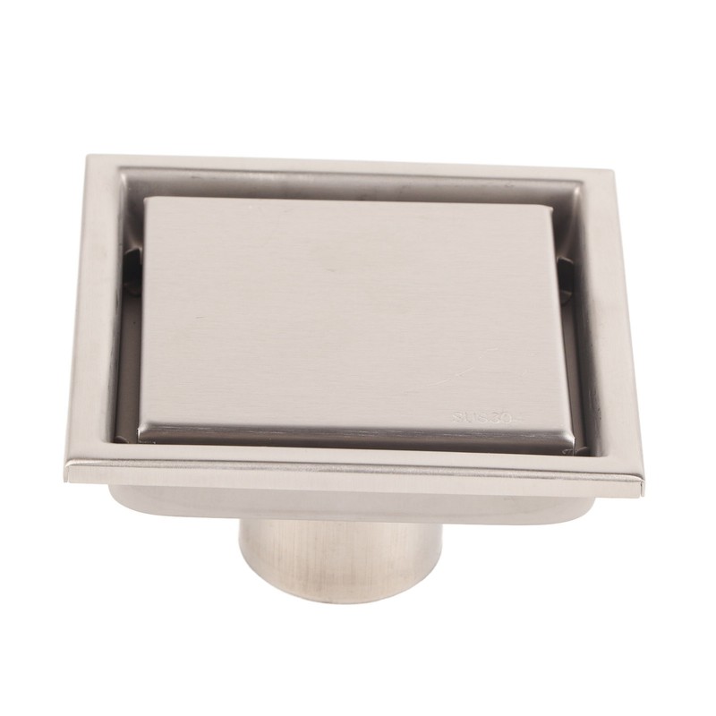 Home Stainless Steel Square Shape Antiodor Bathroom Floor Drain Waste