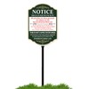 Phyabe Equine Liability Sign with Stake,35" Total Length Durable Stake