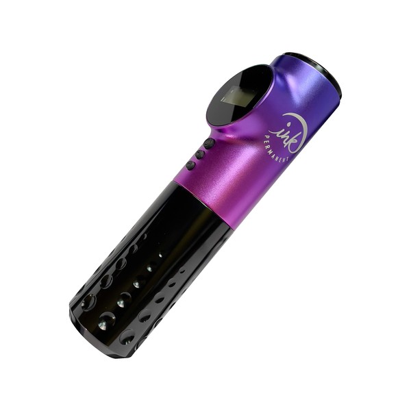 Ink Permanent Archer Wireless Rotary Tattoo Pen Machine with 2000 mAh Wireless Lithium Battery Supply (Purple)