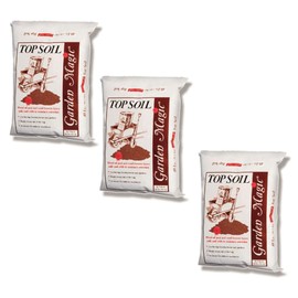 Michigan Peat Garden Magic Indoor and Outdoor Organic Planting Potting Topsoil Mix with Perlite Blend and Moisture Retention, 40-Pound Bag (3 Pack)