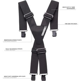 Toughbuilt Universal Suspenders Adjustable Straps Work Tool Belt / TB-51D
