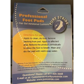 Pure Stride Gel Callus Cushions, Professional Foot Pads - Cushion
