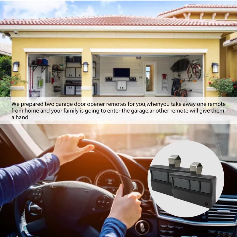 2 Replacement Garage Door Opener Remote Compatible with Chamberlain: 41A6318,