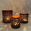 Marrakesh Set of 3 Tea Light Holders 14 cm Large