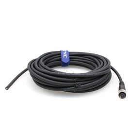 Eonvic Industrial M12 Female 4 Pin Connector Molded PVC Aviation Sensor Cable 10M/32.8ft