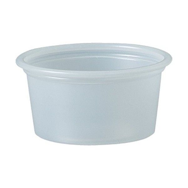 Solo Plastic Cups 0.75 oz Clear Portion Container for Food, Beverages, Crafts (Pack of 250)