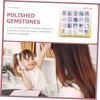 Kisangel 20pcs Tumbled Stones Gemstones Collection for Natural Polished Rocks