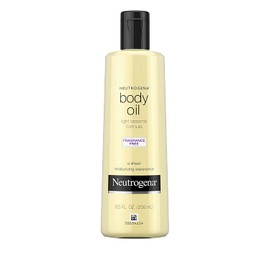 Neutrogena Body Oil Light Sesame Formula, Fragrance Free 8.5 oz (Pack of 4)