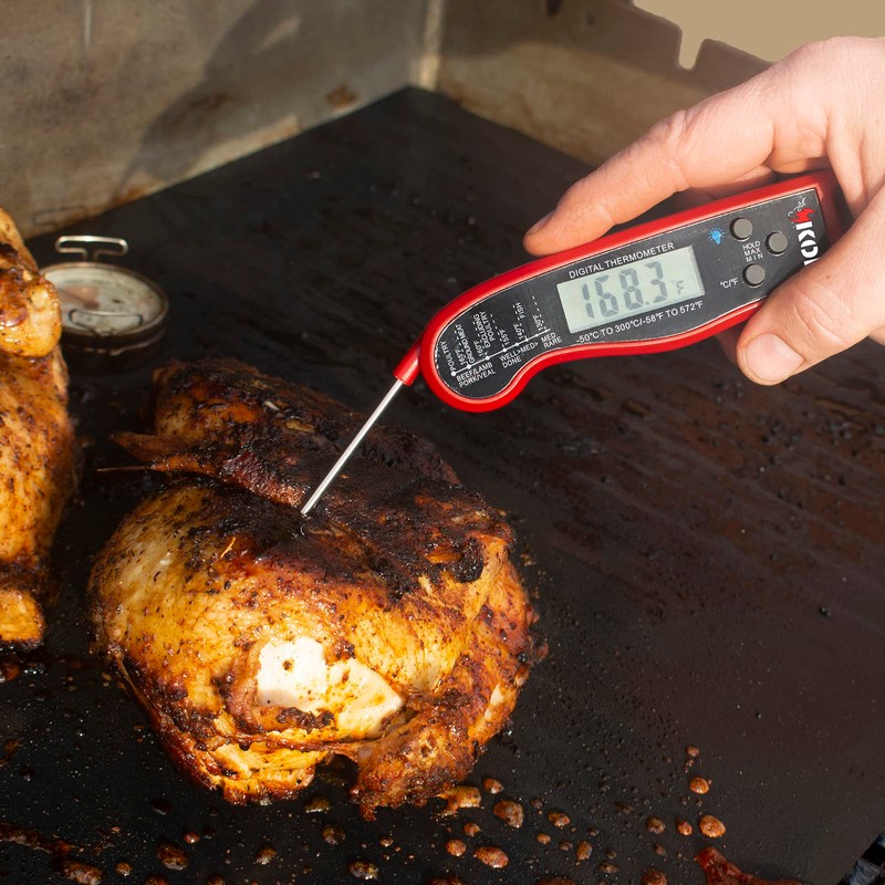 Kona Instant Read Meat Thermometer for Grilling - Instant On/Off