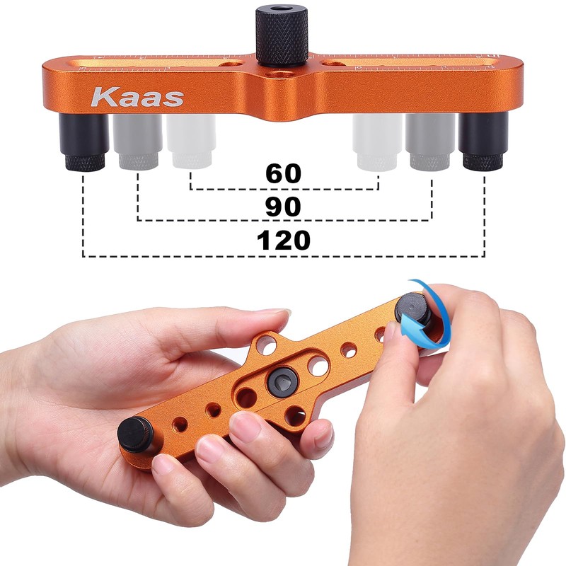Kaas Self Centering Dowel Jig Kit - Premium Woodworking Tool