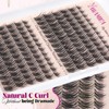 Yawamica Lash Clusters Wispy Eyelash Clusters Clear Band Cluster Eyelash