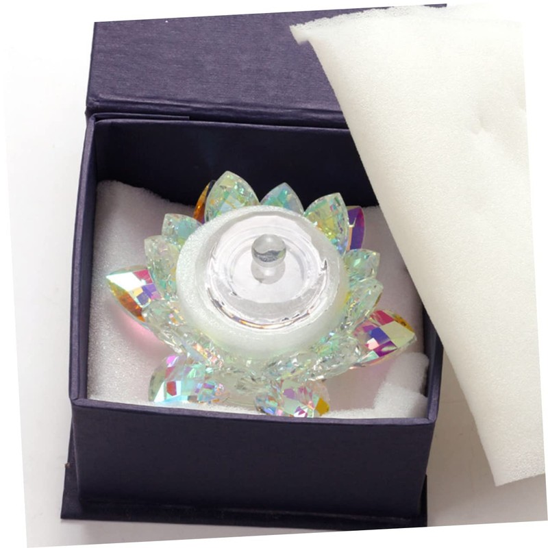 Ipetboom Elegant Crystal Nail Art Bowl Cup with Lid Durable