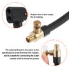 X AUTOHAUX 16cm Car Tire Air Hose Adapter Extension Quick