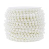 Mandala Crafts - Guirnalda de abalorio de perlas blancas de