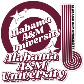 Desert Cactus Alabama A&M University Stickers Bulldogs AAMU Vinyl Decals Laptop Water Bottle Car Scrapbook Sheet (70s 4inch)