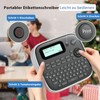 Etikettenmaschine mit Bändern, D210S Etikettenschreiber mit Tastatur, tragbare Etikettiermaschine mit
