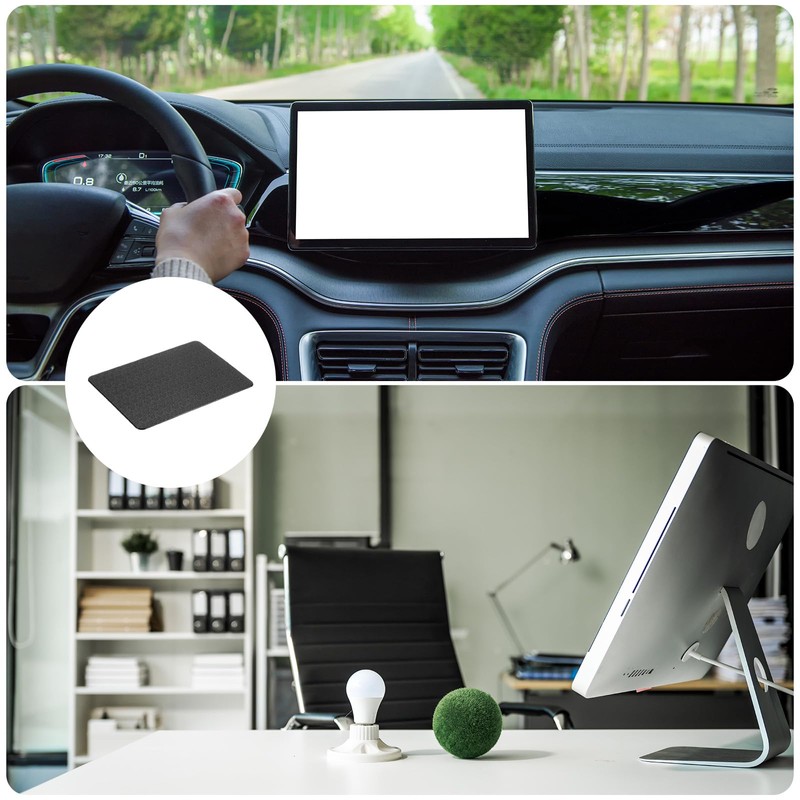 sourcing map Car Dashboard Anti-Slip Mat 7" x 5" Universal