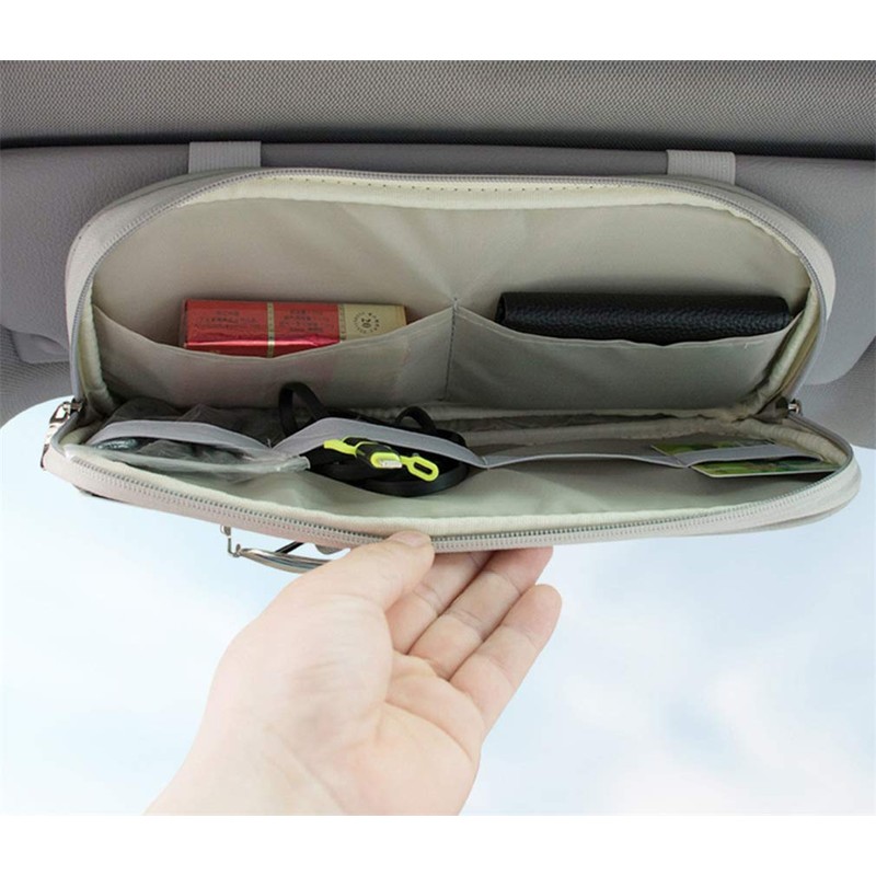 Kartisen Car Sun Visor Organizer, Auto Interior Accessories Pocket Organizer