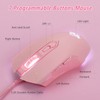 Lomiluskr AJ52 RGB Wired Gaming Mouse, 7 Programmable Buttons, Computer