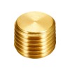 Joywayus Brass Hex Counter Sunk Plug 1/4" NPT Male Pipe