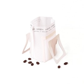 Bluelark 50 Count Hanging Ear Coffee Filter Bags - Disposable Portable Single Serve Drip Coffee Filters, Non-Woven Pour Over Pouches for Travel, Camping, Office & Home