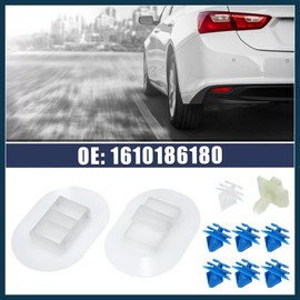 TUCKBOLD Car Side Skirt Fixing Clip Set Fit for Citroen DS3-10 Pcs White Automotive Parts