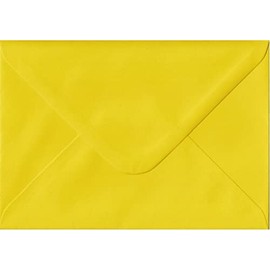 C5 (162mm x 229mm) Coloured Envelopes for Wedding Invitations/Greeting Cards/Crafts- Pack of 60 (Daffodil Yellow)