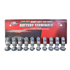 Road Power 903-10 Top Post Battery Terminal; 10-Pack; Chrome; 6 and 12-Volt