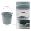 Doryh 14 Quart Round Water Bucket with Grip Handle, 4