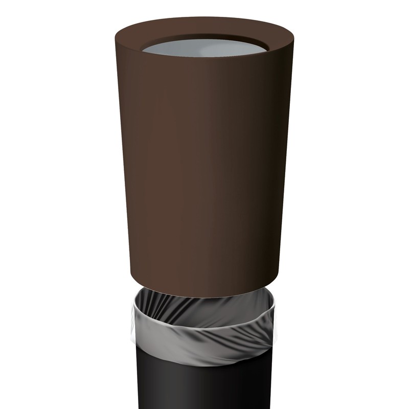 Asbel 621130 Leclerc Double Layer Construction CV Round Shape Trash
