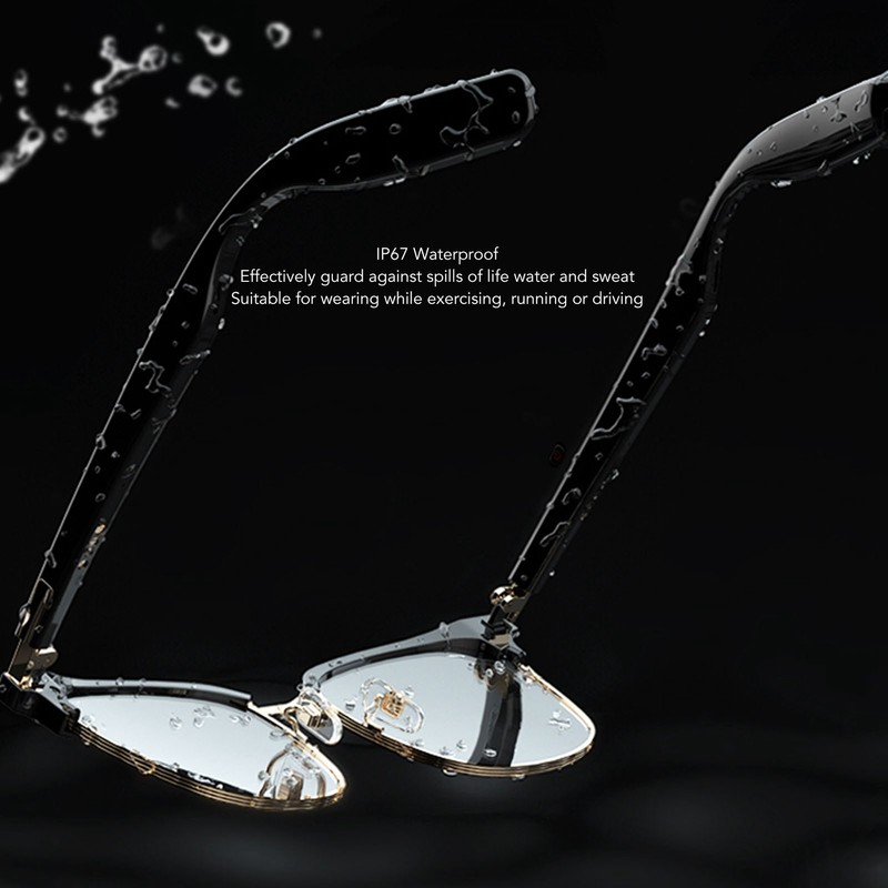 Smart Glasses Blue Light Blocking Stereo IP67 Waterproof Hands Free