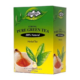Dalgety Pure Green Herbal Tea 6x40g Cartons (6 Pack) 100% Natural Tea (Total 108 Teabags); Delicious and Packed with Unique Health Benefits