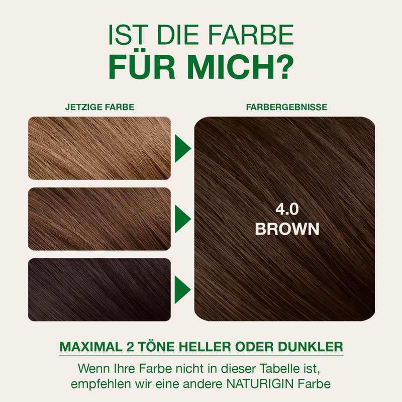 NATURIGIN® ORGANIC BEAUTY - Permanent Hair Colour – Brown 4.0