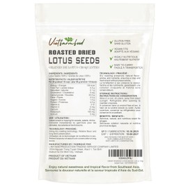 CRISPY LOTUS SEEDS 5.29oz (150g) VIETFARMFOOD: Lightly fried in oil. No sugar, natural sweetness, characteristic fatty taste, crispy. Suitable as a topping, or as a delicious, nutritious snack.