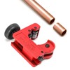 QWORK® Heavy Duty Adjustable Mini Tube Cutter, 3-22mm (1/8inch-7/8inch), Copper