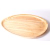 redchocol8® Handcrafted Triangle Wooden Tray Egg Shaped Plate Dish Gift