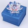 BSTKEY Colorful Crystal Lotus Flower Ornaments 130mm