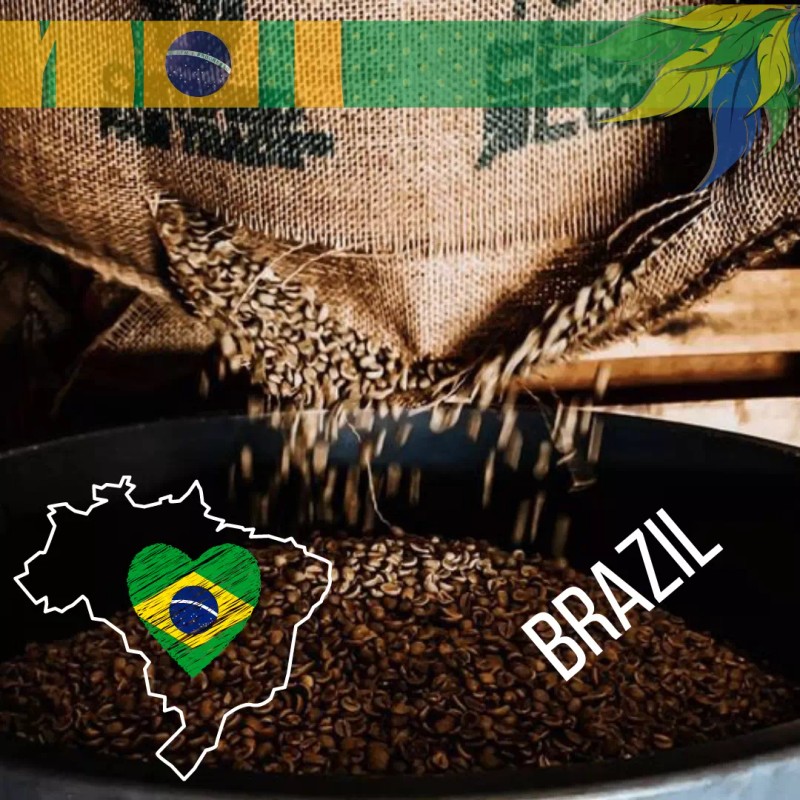 BRAZIL CERRADO COFFEE BEANS UNROASTED-GREE - 1/2lb