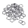 PATIKIL 50pcs 1.6mm x 12mm Fishing Split Rings 304 Stainless