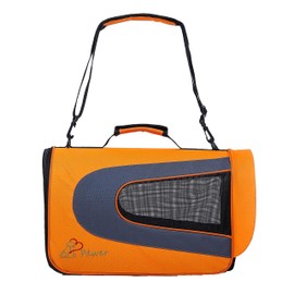 Pawer 18” x 11”x 11” Soft-Sided Foldable Airline Approved Pet Carrier for Cat, Puppy and Small Dog, Washable 600D Oxford Fabric, with Handle and Strap for Carry, Multiple Colors Available