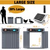 GROPOW Automatic Chicken Coop Door, Extra Large Size, Anti-Pinch Design,Programmable
