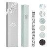 Modern Glass Mezuzah Case for Door with Non-Kosher Scroll Shatterd