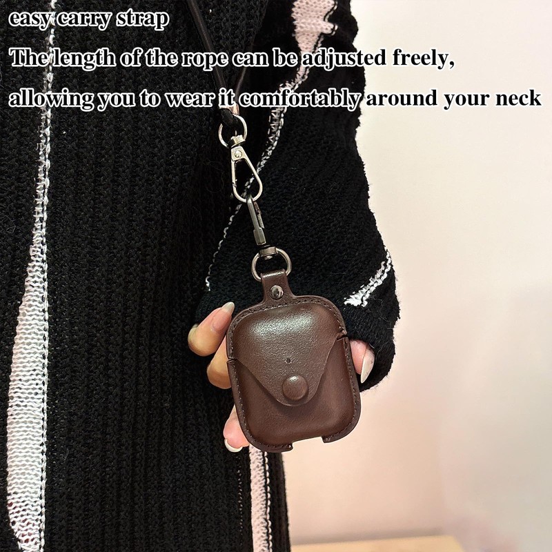 ChouXiLin Leather Case for AirPods 1st/2nd Gen - Premium Shockproof