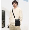 FuninCrea Genuine Leather Shoulder Bag Small Cross Body Bag Men