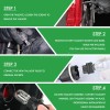 Left+Right Tail Lights Brake Lamps for 2016 2017 2018-2023 Toyota
