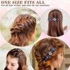 Haarspangen mit funkelnden Kristallsteinen, 4 Stück Elegante Haarstyling-Clips Strass-Haarspange, Haarspangen