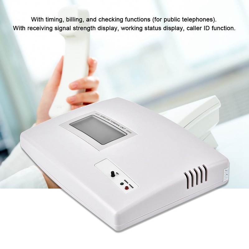 100‑240V GSM Desktop Phone Fixed Wireless Terminal Support Alarm System(/Quad