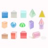 Milageto 3D Shapes Geometric Solids,3D Shapes Geometric,Montessori Learning Toys,Geometric Shapes