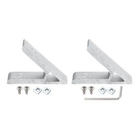 PATIKIL 45 Degree Angle Corner Brackets, 1Set 2.32x0.55 Inch Aluminum Extrusion Profile Accessories Corner Brace Joint Connectors for 2020 Series (Silver)